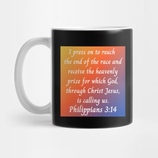 Bible Verse Philippians 3:14 Mug